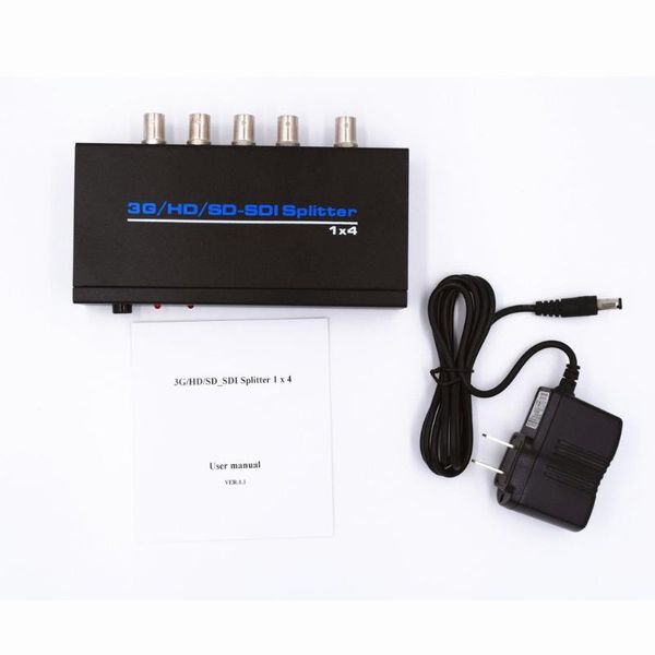 audio cables & connectors sdi splitter 1x4 3g/hd/sd-sdi video 1 in 4 out 1080p extender with power adapter
audio cables & connectors sdi splitter 1x4 3g/hd/sd-sdi video 1 in 4 out 1080p extender with power adapter