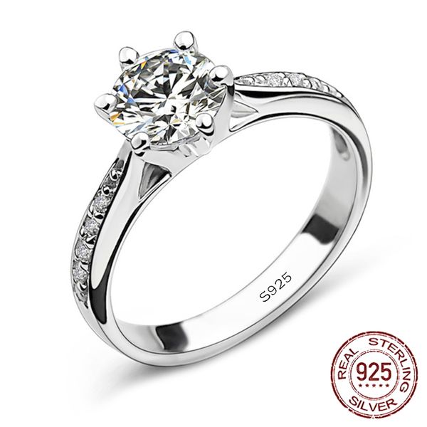 100% 925 sterling silver six-claw crystal zircon ring women's women wedding jewelry with christmas present j-016, Slivery;golden
100% 925 sterling silver six-claw crystal zircon ring women's women wedding jewelry with christmas present j-016, Slivery;golden