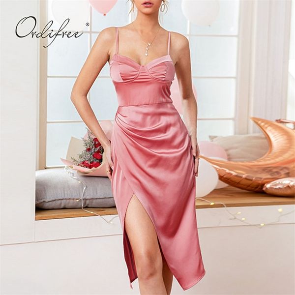 summer women satin slip dress spaghetti strap backless elegant ladies pink slit party 210513, Black;gray
summer women satin slip dress spaghetti strap backless elegant ladies pink slit party 210513, Black;gray