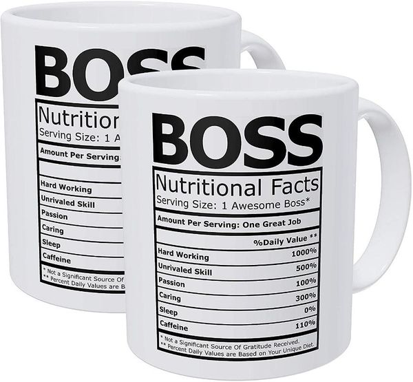 mugs boss nutritional facts 11 ounces funny coffee mug white ceramic kitchen bar home cup friends gift
mugs boss nutritional facts 11 ounces funny coffee mug white ceramic kitchen bar home cup friends gift