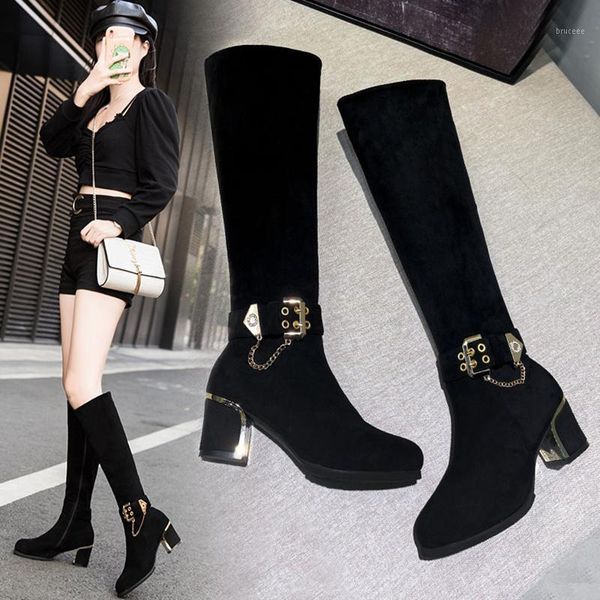 boots women's 2021 autumn thin thick heel stretch elegant zipper high but knee1, Black
boots women's 2021 autumn thin thick heel stretch elegant zipper high but knee1, Black