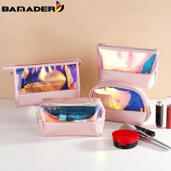 cosmetic bags & cases bamader organize bag portable travel wash waterproof storage toiletries fashion transparent tpu laser make up 
cosmetic bags & cases bamader organize bag portable travel wash waterproof storage toiletries fashion transparent tpu laser make up