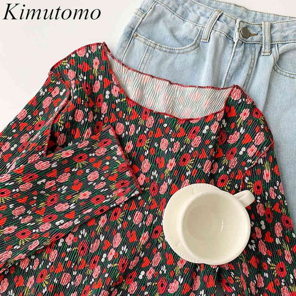 kimutomo floral print long sleeve t-shirt women summer style korean chic female o-neck slim all matching casual 210521, White
kimutomo floral print long sleeve t-shirt women summer style korean chic female o-neck slim all matching casual 210521, White