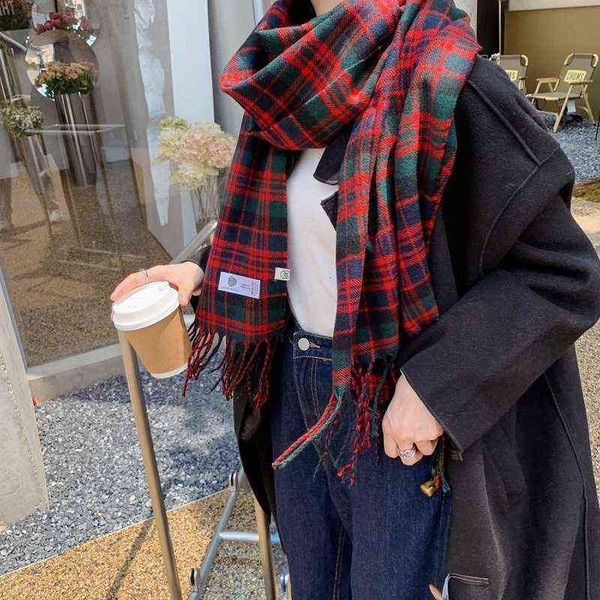 scarves chao gentle department girl red green double-sided plaid cashmere scarf warm shawl in autumn and winter, Blue;gray
scarves chao gentle department girl red green double-sided plaid cashmere scarf warm shawl in autumn and winter, Blue;gray