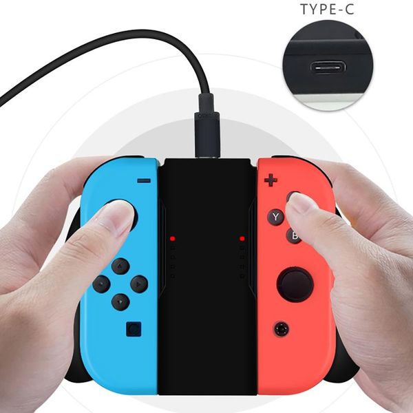 grip handle charging dock station charger chargeable stand for switch ns controller game controllers & joysticks
grip handle charging dock station charger chargeable stand for switch ns controller game controllers & joysticks