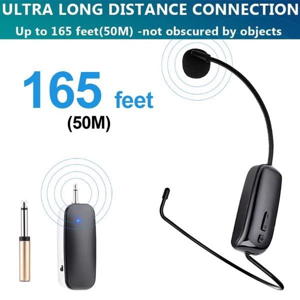 microphones fm wireless microphone headset megaphone radio mic for loudspeaker 87.0 mhz to 108mhz teaching tour guide meeting lectures
microphones fm wireless microphone headset megaphone radio mic for loudspeaker 87.0 mhz to 108mhz teaching tour guide meeting lectures