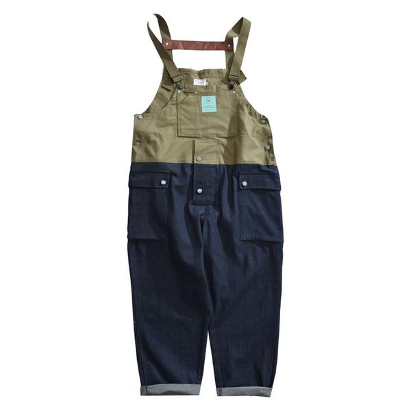 men's pants 2021 ins men bib splicing casual jumpsuits streetwear joggers multi pockets fashion suspenders cargo overalls, Black
men's pants 2021 ins men bib splicing casual jumpsuits streetwear joggers multi pockets fashion suspenders cargo overalls, Black