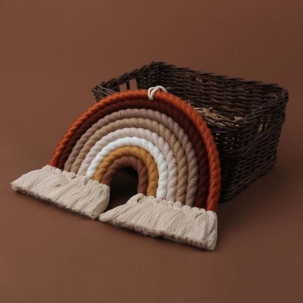 home decoration accessories rainbow handmade weaving ornament nordic simple room wall hanging decorative objects & figurines
home decoration accessories rainbow handmade weaving ornament nordic simple room wall hanging decorative objects & figurines