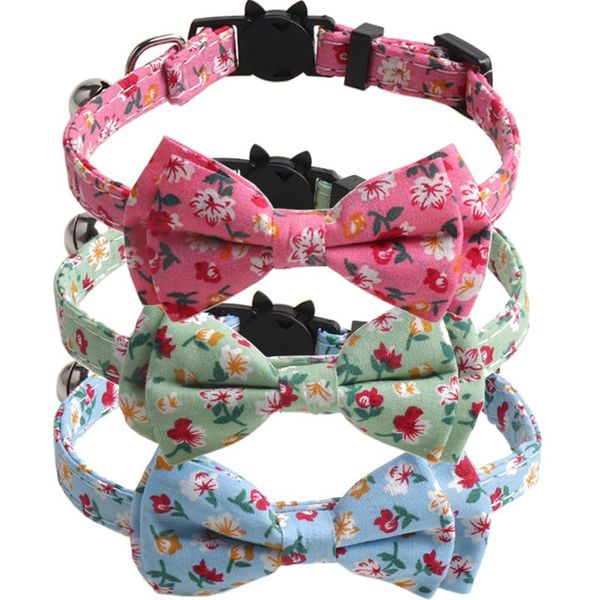 bowtie cat collars breakaway with bell floral pattern adjustable cute kitty safety buckle kitten collar for puppy & leads
bowtie cat collars breakaway with bell floral pattern adjustable cute kitty safety buckle kitten collar for puppy & leads