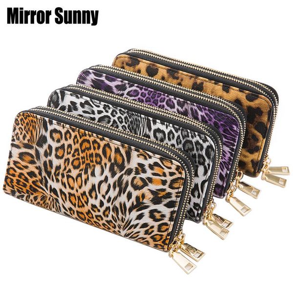 wallets phone purses women wallet big female money pocket leopard leather brand ladies long card clutch double zipper purse, Red;black
wallets phone purses women wallet big female money pocket leopard leather brand ladies long card clutch double zipper purse, Red;black