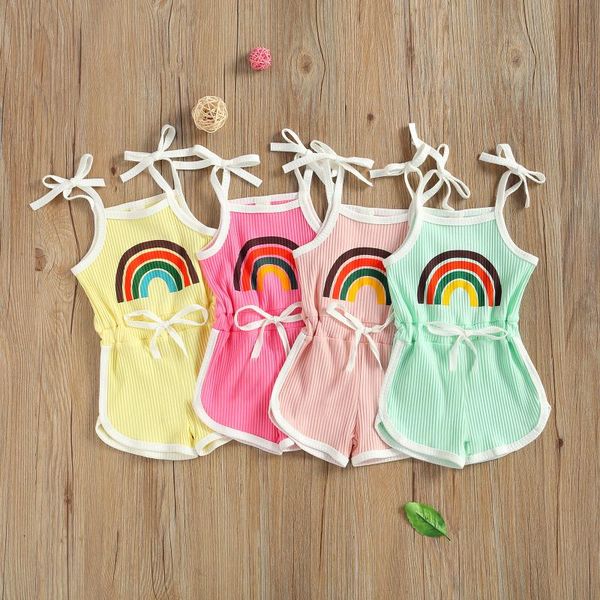 jumpsuits 2021 girls sleeveless playsuit rainbow printed pattern off-shoulder suspender overalls rompers strap bow ribbed clothing, Blue
jumpsuits 2021 girls sleeveless playsuit rainbow printed pattern off-shoulder suspender overalls rompers strap bow ribbed clothing, Blue