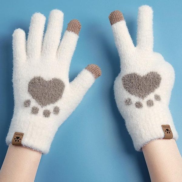 sports gloves autumn winter women's touchscreen cat pattern warm split finger glove fleece outdoor cycling driving cold-proof, Black
sports gloves autumn winter women's touchscreen cat pattern warm split finger glove fleece outdoor cycling driving cold-proof, Black