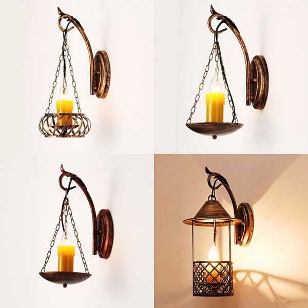 american retro industrial style wall lamp bar bedside aisle corridor cafe wrought iron decor e27
american retro industrial style wall lamp bar bedside aisle corridor cafe wrought iron decor e27
