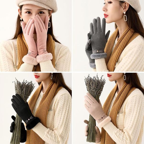 sports gloves fashion women autumn winter cute furry warm mittens full finger outdoor sport female screen, Black
sports gloves fashion women autumn winter cute furry warm mittens full finger outdoor sport female screen, Black