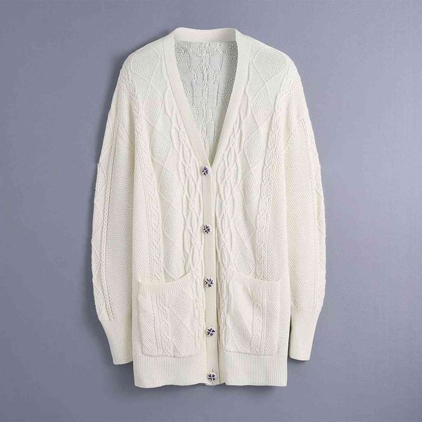 women knitted oversized cardigan long sleeves v-neck sweater casual fashion chic lady woman knit 210420, White;black
women knitted oversized cardigan long sleeves v-neck sweater casual fashion chic lady woman knit 210420, White;black