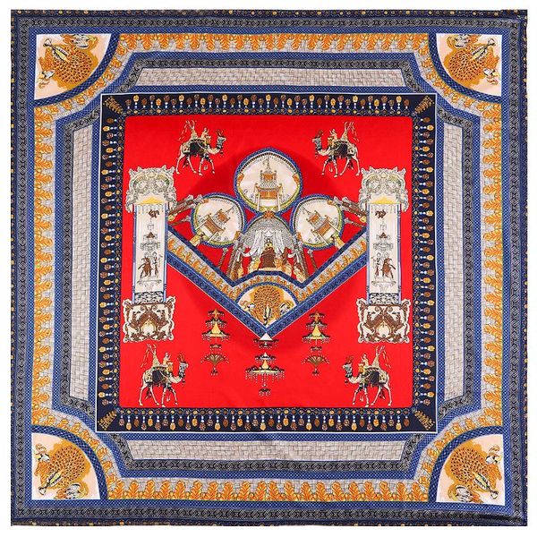 scarves 130cm brand scarf twill 100% silk for women fashion camel castle print square hijab kerchief ladies shawl, Blue;gray
scarves 130cm brand scarf twill 100% silk for women fashion camel castle print square hijab kerchief ladies shawl, Blue;gray