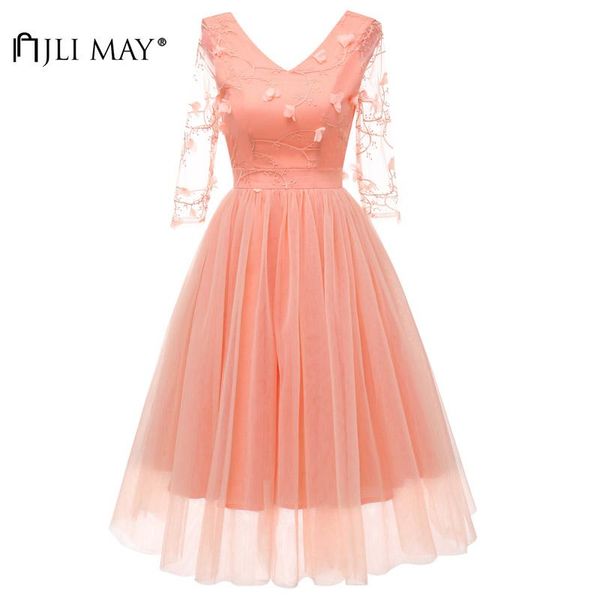 casual dresses jli may lace mesh tutu party dress women clothes autumn embroidery 3/4 sleeve v-neck backless evening wedding elegant, Black;gray
casual dresses jli may lace mesh tutu party dress women clothes autumn embroidery 3/4 sleeve v-neck backless evening wedding elegant, Black;gray