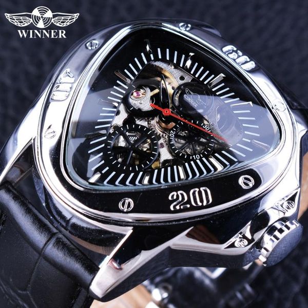 wristwatches winner sport racing series clock unique triangle shape design black red hands men's mechanical relogio masculino, Slivery;brown
wristwatches winner sport racing series clock unique triangle shape design black red hands men's mechanical relogio masculino, Slivery;brown