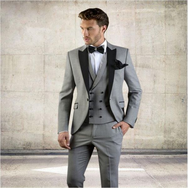 men's suits & blazers grey men suit slim fit jacket with black tuxedo custom made blazer wedding groom (blazer+pants+vest), White;black
men's suits & blazers grey men suit slim fit jacket with black tuxedo custom made blazer wedding groom (blazer+pants+vest), White;black