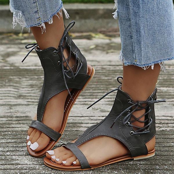 sandals 2021women gladiator lace-up summer fashion female solid style casual flat ladies outside sewing shoes plus size, Black
sandals 2021women gladiator lace-up summer fashion female solid style casual flat ladies outside sewing shoes plus size, Black