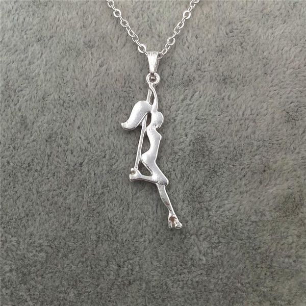 pendant necklaces elfin trendy pole dancer necklace strip silhouette gift for bachelorette party women figure jewellery, Silver
pendant necklaces elfin trendy pole dancer necklace strip silhouette gift for bachelorette party women figure jewellery, Silver