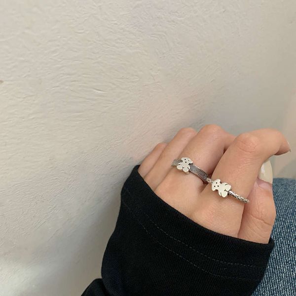 bear hip hop old index women's fashion personality net red cool little finger tail ring, Black
bear hip hop old index women's fashion personality net red cool little finger tail ring, Black