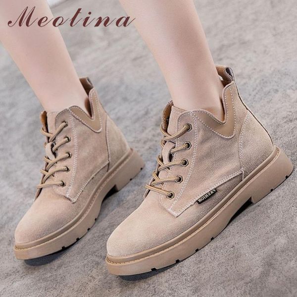 boots meotina real leather cow suede flats platform ankle women motorcycle shoes ladies cross tied short beige 43, Black
boots meotina real leather cow suede flats platform ankle women motorcycle shoes ladies cross tied short beige 43, Black