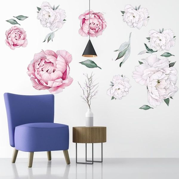 wall stickers peony decals pink and white decor rose flowers flores romantic home for bedroom living room
wall stickers peony decals pink and white decor rose flowers flores romantic home for bedroom living room