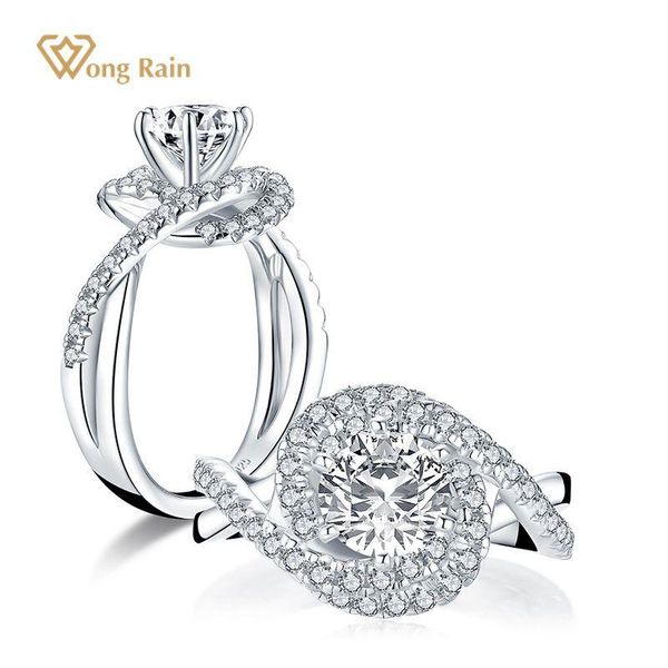 cluster rings wong rain 925 sterling silver round cut greated moissanite gemstone diamond wedding engagement fine jewelry wholesale, Golden;silver
cluster rings wong rain 925 sterling silver round cut greated moissanite gemstone diamond wedding engagement fine jewelry wholesale, Golden;silver