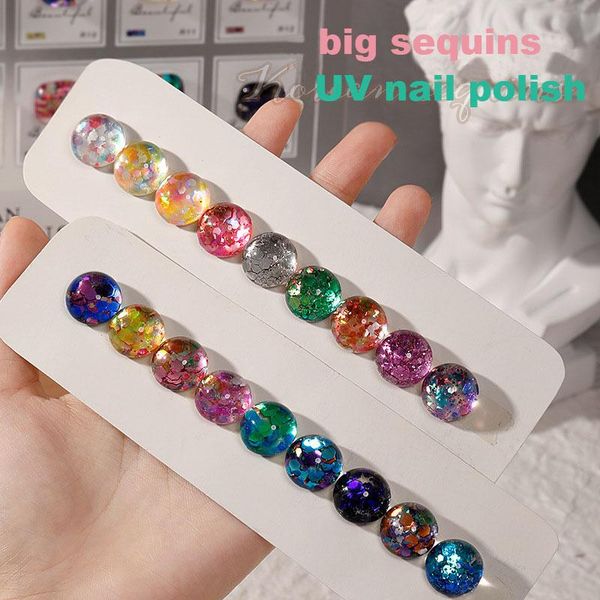 nail gel 18 colors glitter big sequins polish soak off dazzling uv lacquer 8ml long-lasting art hybrid varnish, Red;pink
nail gel 18 colors glitter big sequins polish soak off dazzling uv lacquer 8ml long-lasting art hybrid varnish, Red;pink