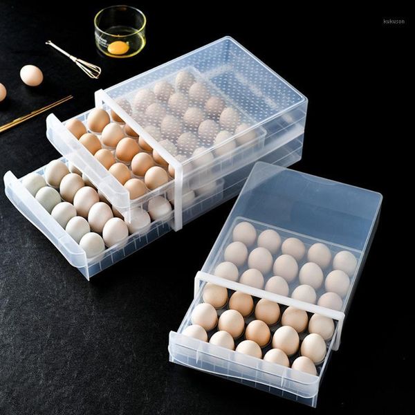 storage bottles & jars egg box refrigerator holder organizer double layer tray kitchen supplies transparent drawer case
storage bottles & jars egg box refrigerator holder organizer double layer tray kitchen supplies transparent drawer case