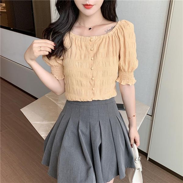 women's blouses & shirts for women fashion printed stitching crew neck short sleeve chiffon shirt loose white yellow crop
women's blouses & shirts for women fashion printed stitching crew neck short sleeve chiffon shirt loose white yellow crop