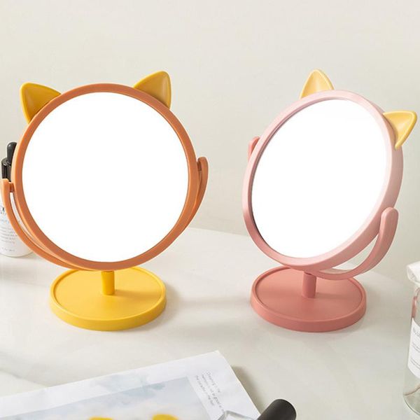 mirrors single sided makeup mirror cat ear shaped round vanity 360 degrees rotation table desk with stand k888
mirrors single sided makeup mirror cat ear shaped round vanity 360 degrees rotation table desk with stand k888