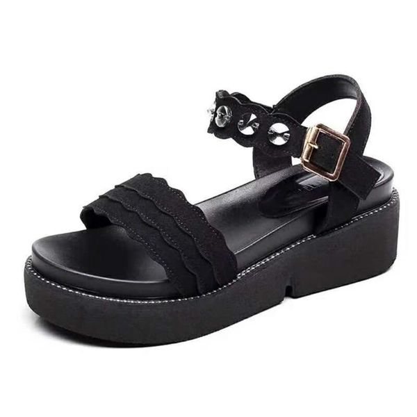 sagace women flat sandals summer bright diamond heel casual females thick bottom non-slip wedge, Black
sagace women flat sandals summer bright diamond heel casual females thick bottom non-slip wedge, Black