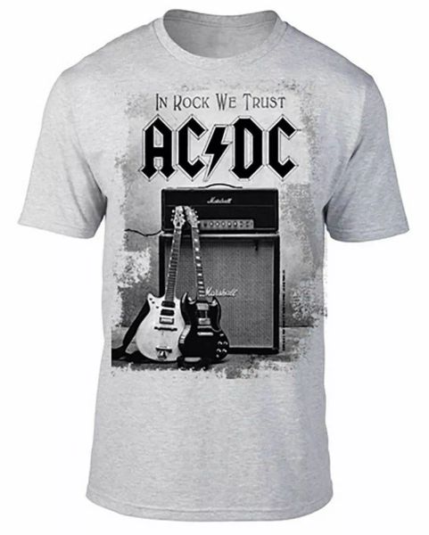 AC/DC T Shirt In Rock We Trust Classic Officially Licensed Grey Tee Rock Metal, White;black
AC/DC T Shirt In Rock We Trust Classic Officially Licensed Grey Tee Rock Metal, White;black