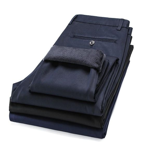men's pants 2021 winter warm casual business fashion fleece thick plaid trousers office stretch male brand, Black
men's pants 2021 winter warm casual business fashion fleece thick plaid trousers office stretch male brand, Black