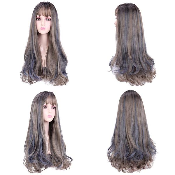 synthetic wigs mumupi long curly lolita with bangs gray cosplay for women girls heat resistant friber, Black
synthetic wigs mumupi long curly lolita with bangs gray cosplay for women girls heat resistant friber, Black