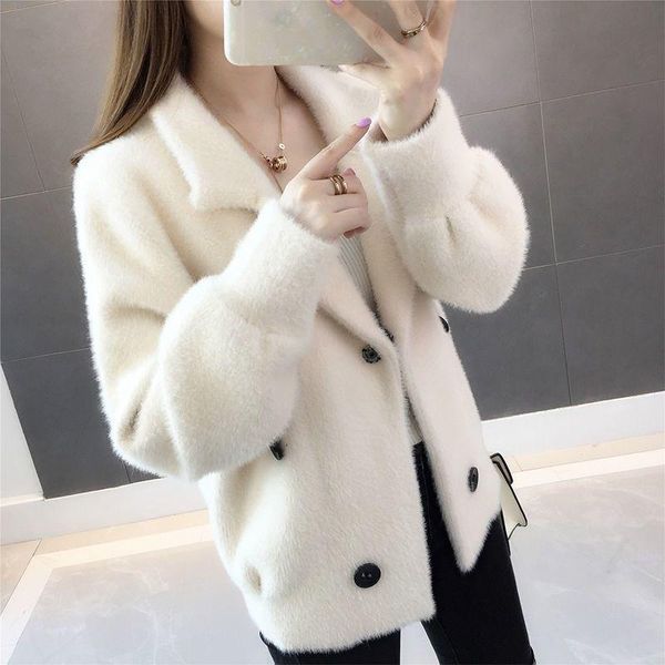 women's fur & faux jacket women coat autumn and winter clothing baggy veste femme, Black
women's fur & faux jacket women coat autumn and winter clothing baggy veste femme, Black