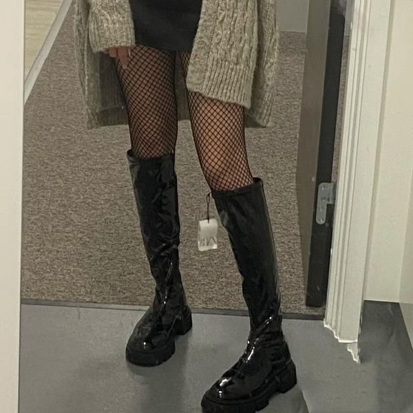 boots 2021 platform knee high side zipper thick bottom women winter keep warm fashion non-slip female, Black
boots 2021 platform knee high side zipper thick bottom women winter keep warm fashion non-slip female, Black
