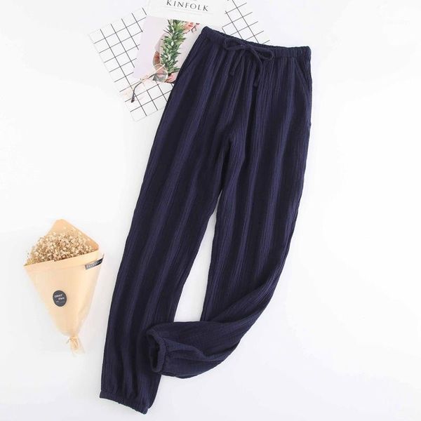 pajamas couple sleeping pants cotton crepe spring summer bottoms soft trousers with elastic band loungewear loose pyjamas men's sleepwe, Black;brown
pajamas couple sleeping pants cotton crepe spring summer bottoms soft trousers with elastic band loungewear loose pyjamas men's sleepwe, Black;brown