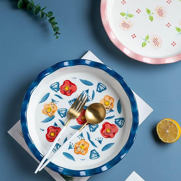 modern housewives japanese hand painted ceramic creative salad soup bowls dinner plates dishes &
modern housewives japanese hand painted ceramic creative salad soup bowls dinner plates dishes &