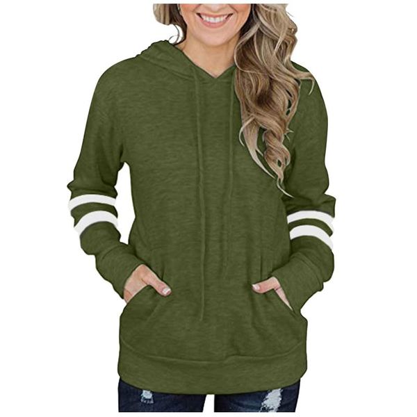 women's hoodies & sweatshirts sweatshirt spring autumn ladies contrast striped casual loose pocket long sleeve female pullovers, Black
women's hoodies & sweatshirts sweatshirt spring autumn ladies contrast striped casual loose pocket long sleeve female pullovers, Black