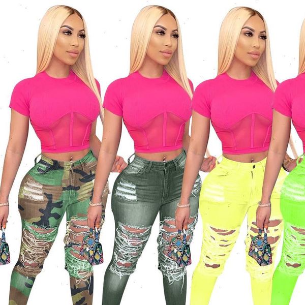 summer denim women jean pants fluorescence color hole jeans ripped flare spliging trousers street skinny high waist, Blue
summer denim women jean pants fluorescence color hole jeans ripped flare spliging trousers street skinny high waist, Blue