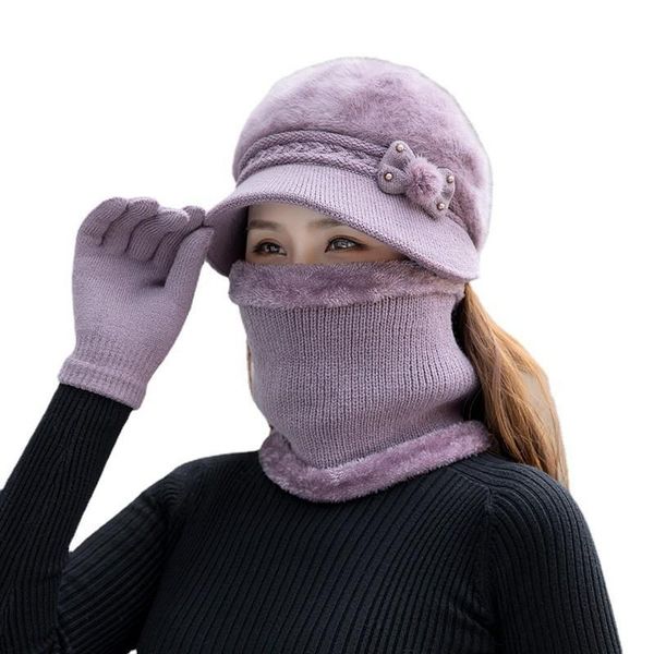 beanies winter hat thick warm knitted women elegant bow pearl fur beret scarf gloves 3pc set outdoor windproof ski cap
beanies winter hat thick warm knitted women elegant bow pearl fur beret scarf gloves 3pc set outdoor windproof ski cap