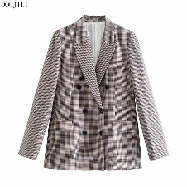 women's suits & blazers doujili 2021 women plaid suit blazer notched collar pocket button jacket office ladies female coat, White;black
women's suits & blazers doujili 2021 women plaid suit blazer notched collar pocket button jacket office ladies female coat, White;black
