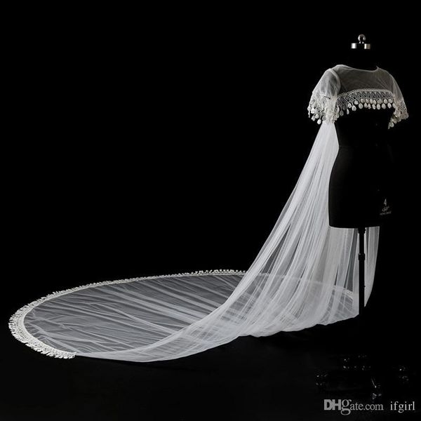 wraps & jackets 2021 sheer jewel neck short sleeve 3m cathedral train wedding bridal applique lace capes, White
wraps & jackets 2021 sheer jewel neck short sleeve 3m cathedral train wedding bridal applique lace capes, White
