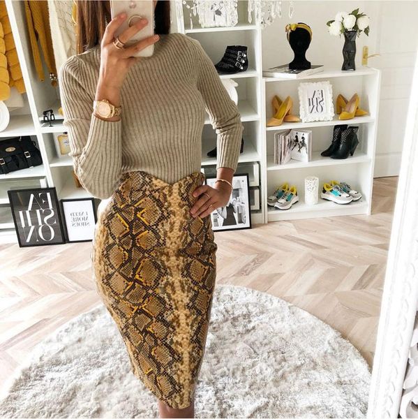 multi color snake print midi pencil skirt women 2021 fashion elastic high waist office lady bodycon skirts saias faldas muj, Black
multi color snake print midi pencil skirt women 2021 fashion elastic high waist office lady bodycon skirts saias faldas muj, Black
