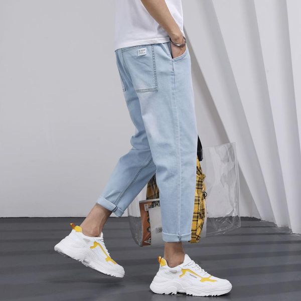 women's jeans streetwear fashion wide leg men classic slim fit pants casual sport sweatpants ankle length denim trousers 2021, Blue
women's jeans streetwear fashion wide leg men classic slim fit pants casual sport sweatpants ankle length denim trousers 2021, Blue