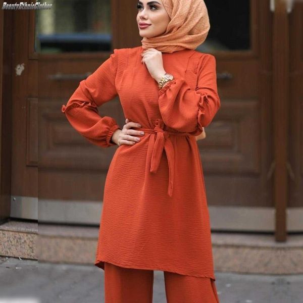 ethnic clothing 2 pieces muslim sets women casual shirt dress and wide leg pants dubai turkey kaftan islamic abaya arab ramadan, Red
ethnic clothing 2 pieces muslim sets women casual shirt dress and wide leg pants dubai turkey kaftan islamic abaya arab ramadan, Red
