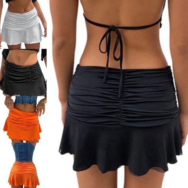 skirts women summer vintage pleated ruched high waist a-line mini skirt ruffles hem solid color casual slim stretch streetwear, Black
skirts women summer vintage pleated ruched high waist a-line mini skirt ruffles hem solid color casual slim stretch streetwear, Black